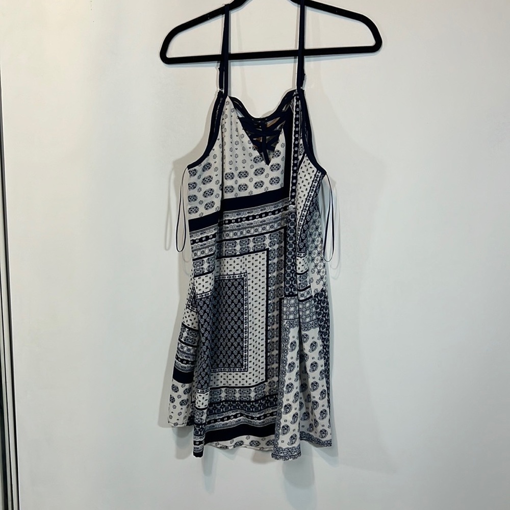 JEALOUS TOMATE DRESS COLOR BLUE/WHITE SIZE L - Picture 4 of 13